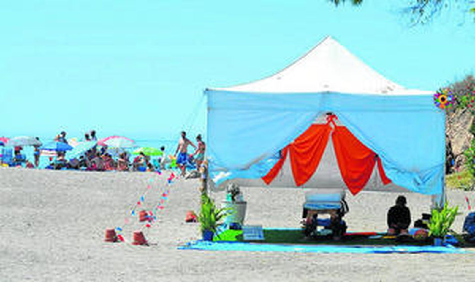 Masaje a los pies del Peñón de Salobreña
