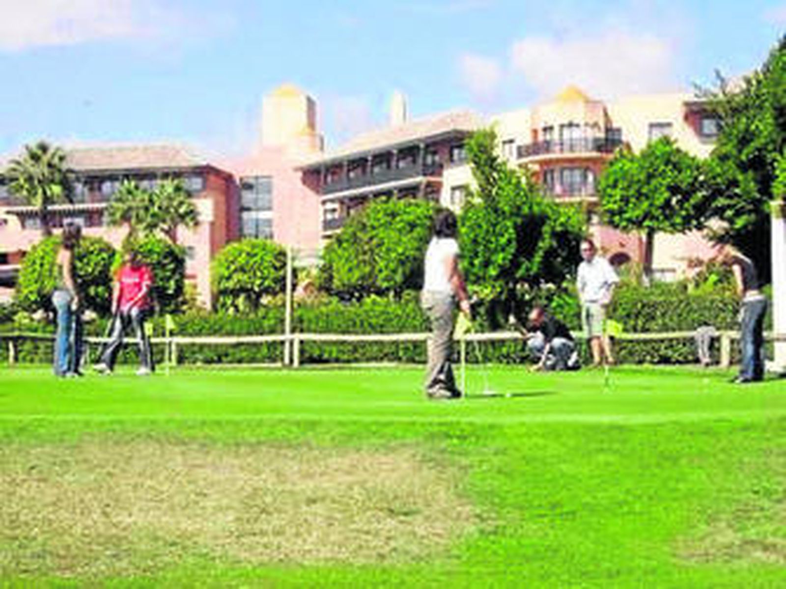 Una de las competiciones que se celebraron en el Islantilla Golf.