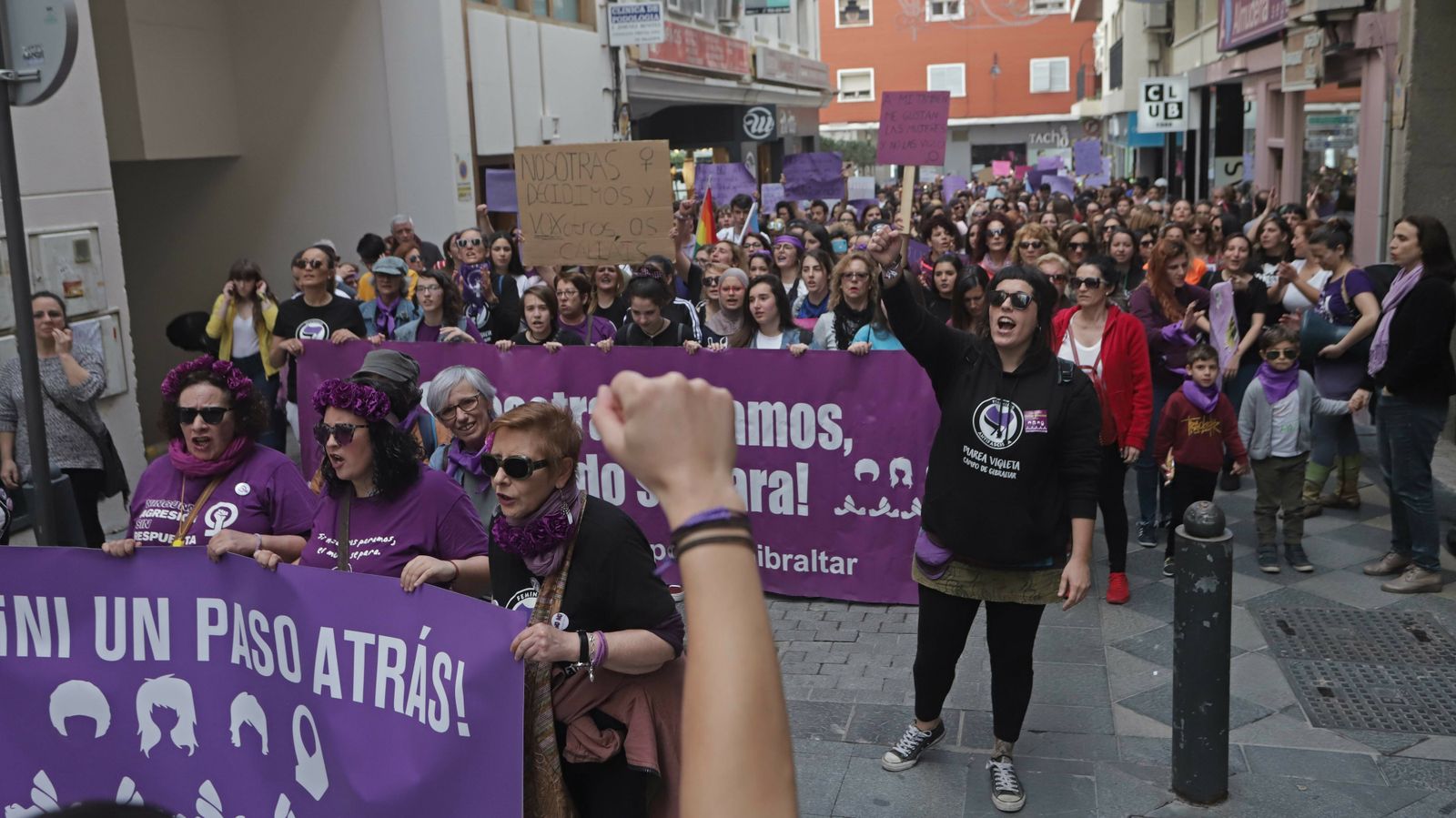 Imágenes de la manifestación  por el Día de la Mujer en Algeciras