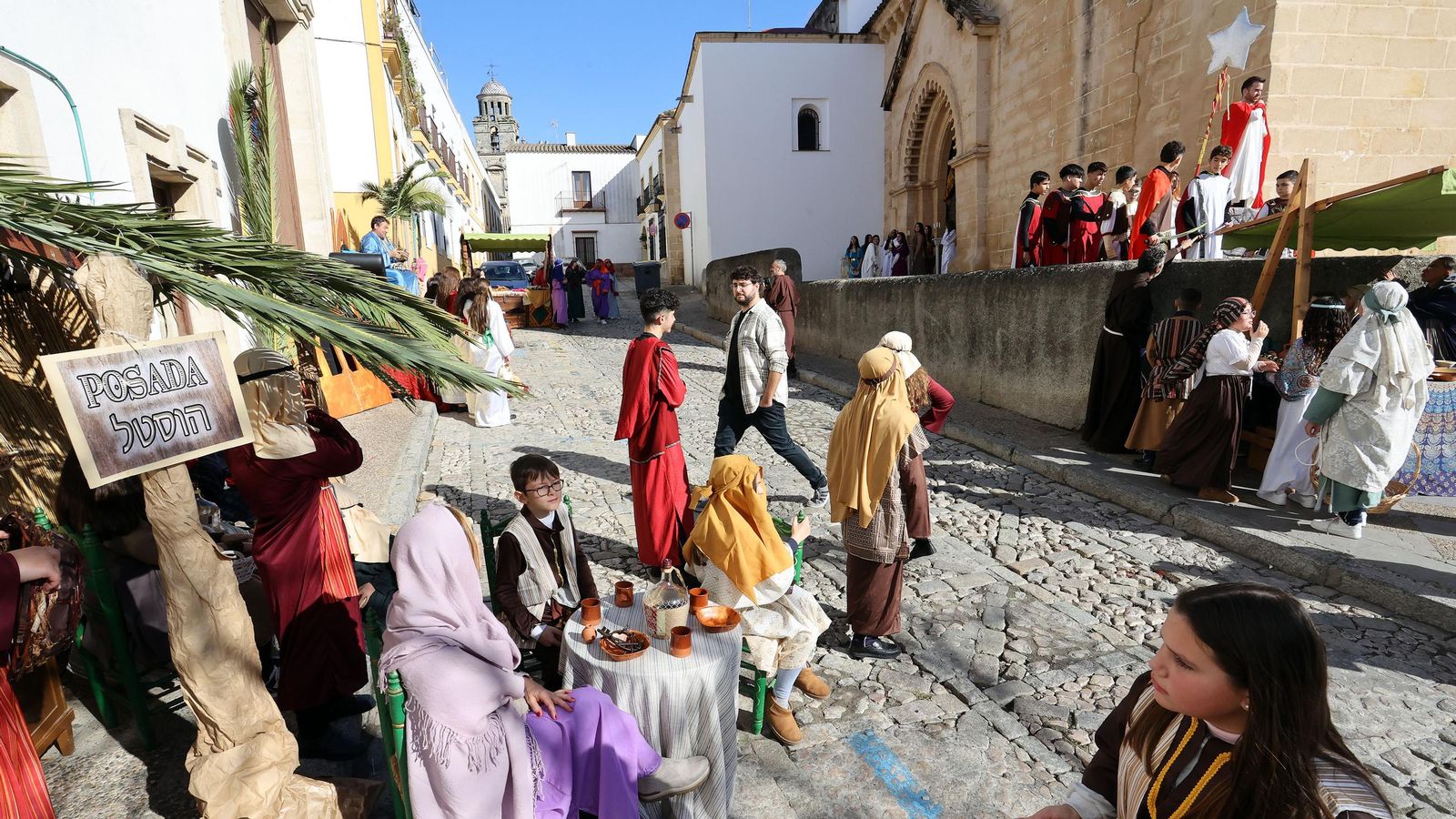 Imágenes del Belén Viviente de la plaza San Lucas en Jerez