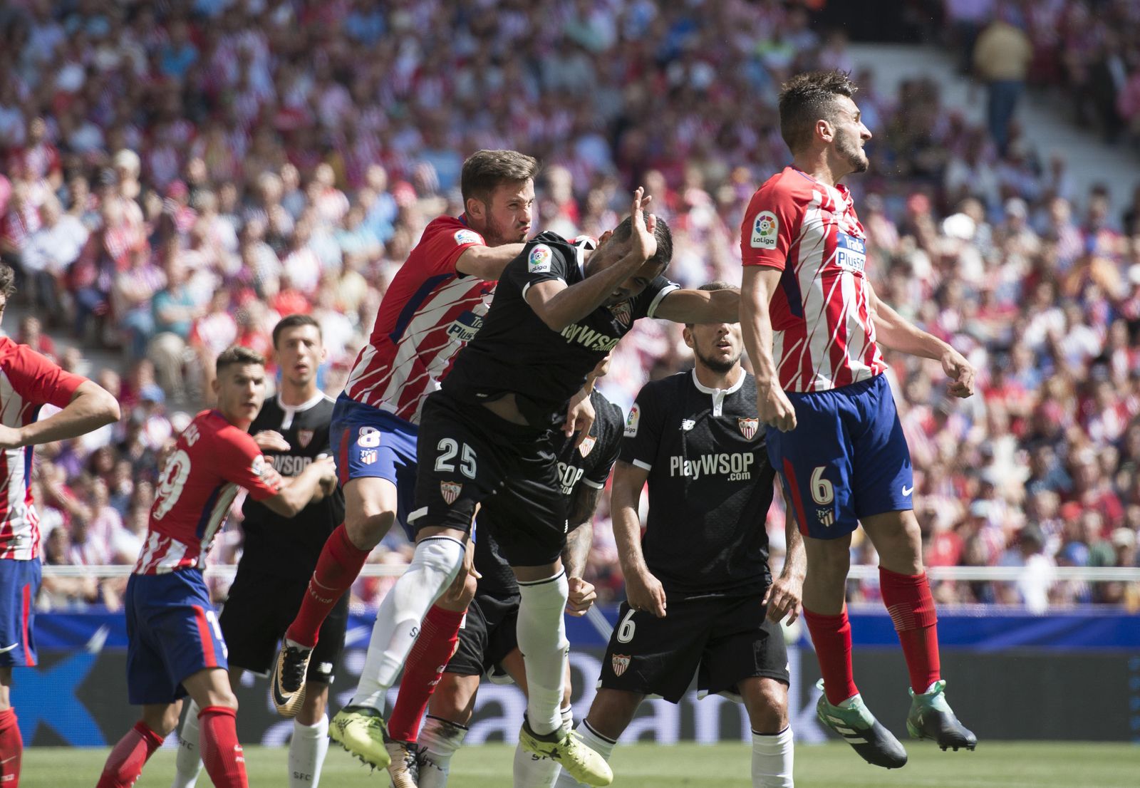El Atlético de Madrid-Sevilla, en imágenes