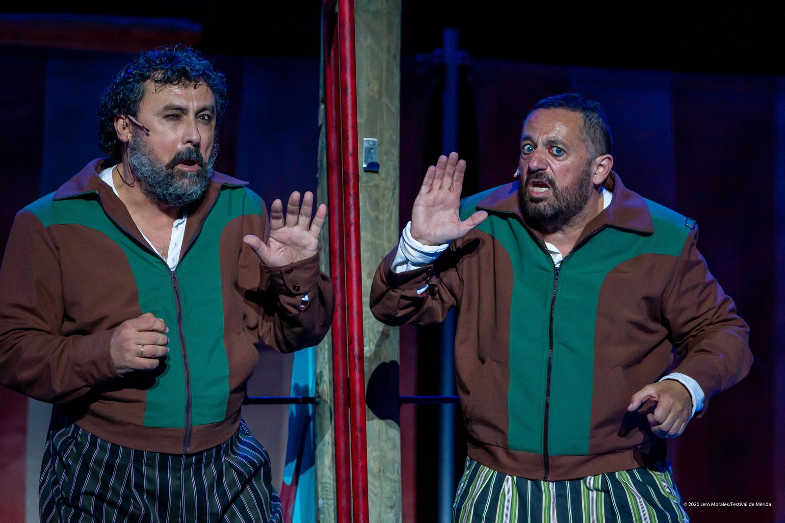 Paco Tous y Pepón  Nieto, en una escena de 'Anfitrión '.