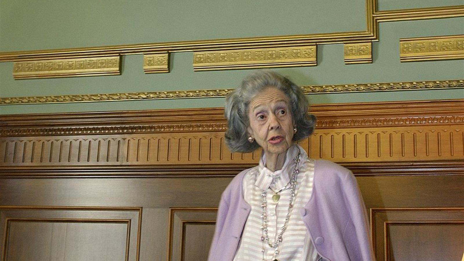 La reina Fabiola antes de la recepción oficial que el Ayuntamiento de Motril ofreció en 2008 con motivo de los actos conmemorativos