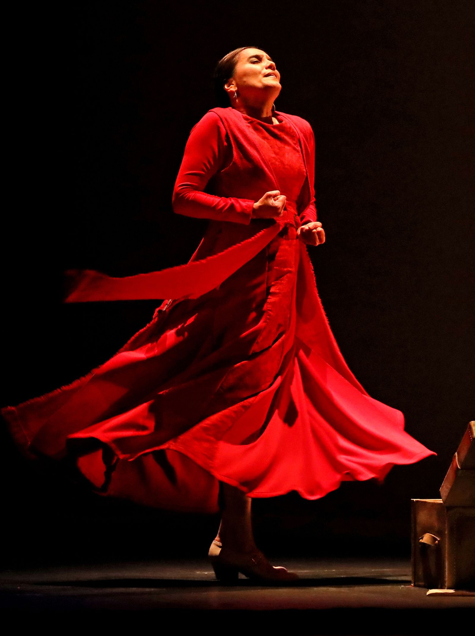 Actuación de Rafaela Carrasco en el Teatro Villamarta.