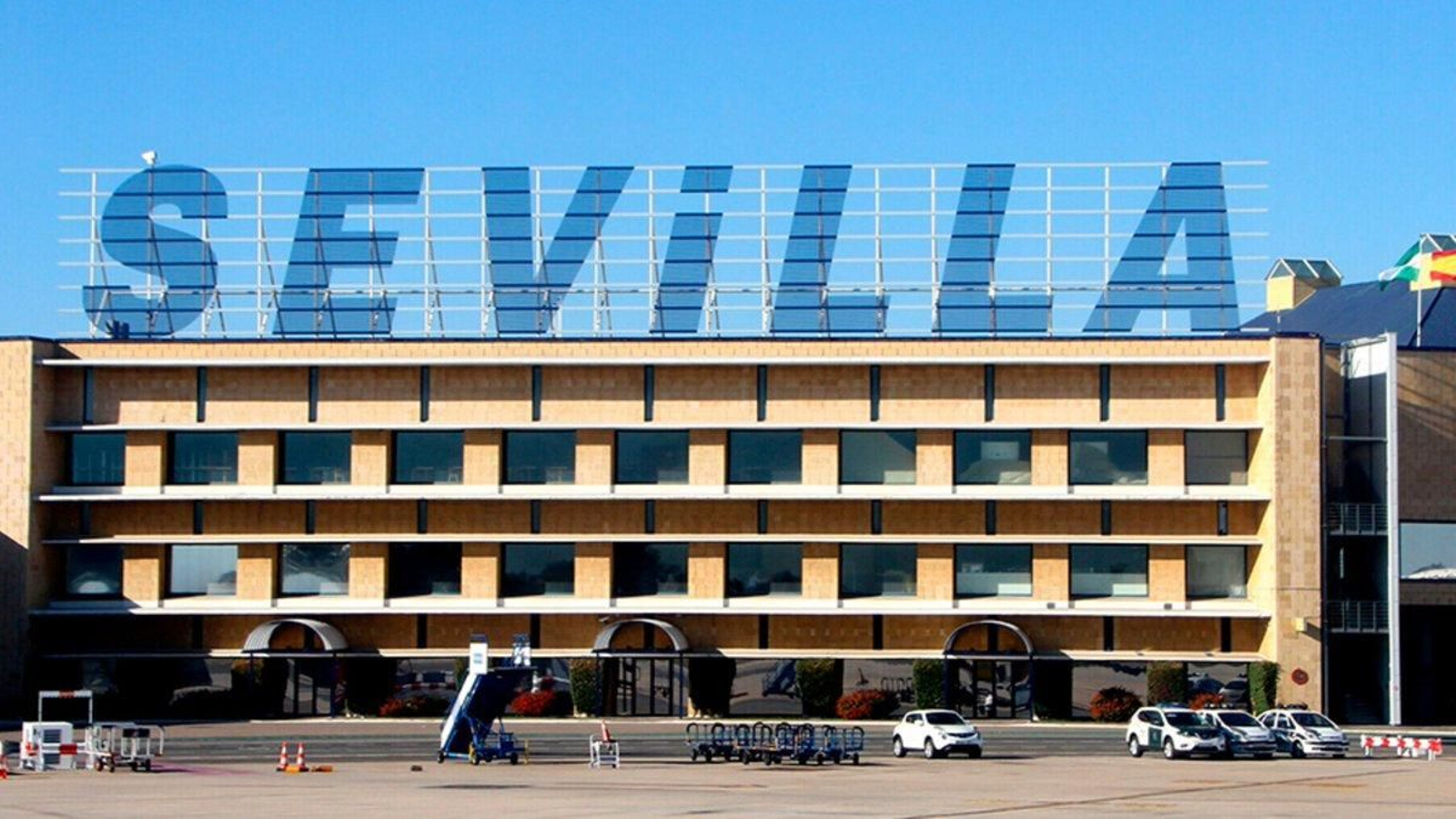 El aeropuerto de Sevilla.