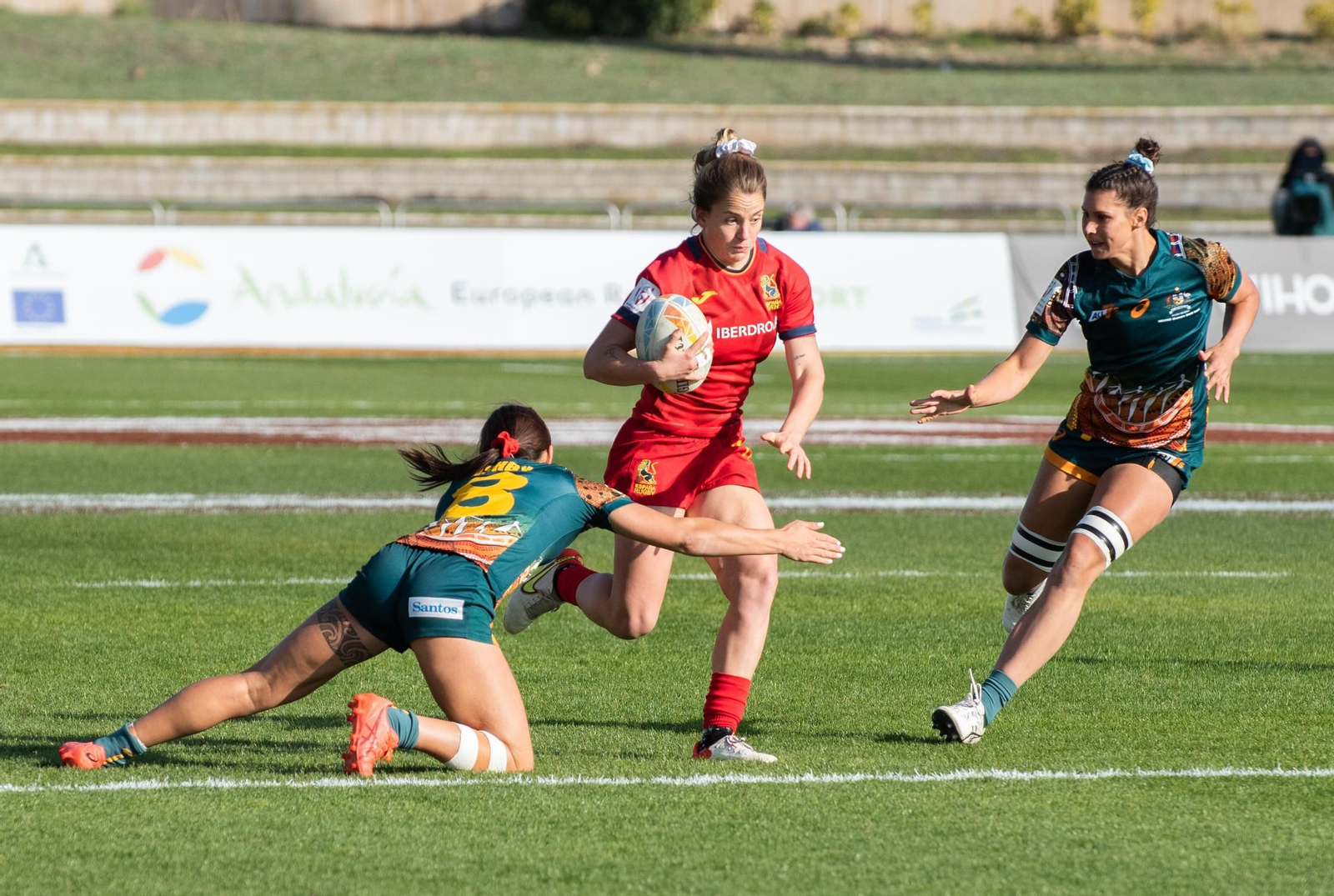 En fotos, la segunda jornada de las HSBC World Rugby Sevens Series en Málaga