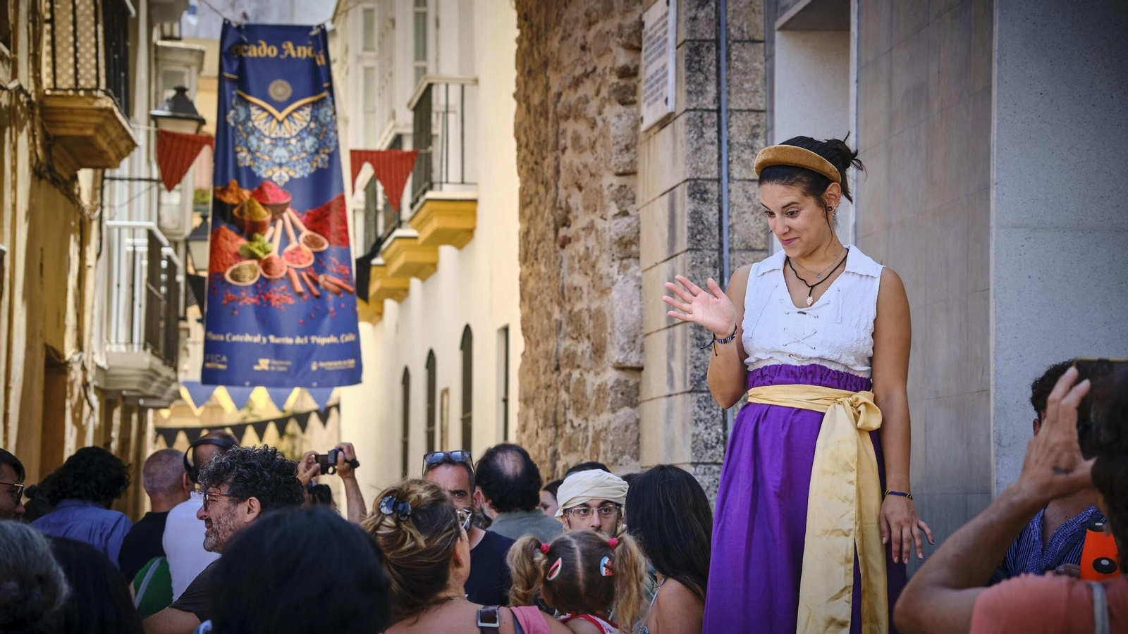 Inauguración del Mercado Andalusí de Cádiz .