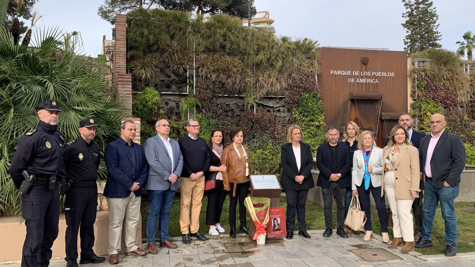 Un momento del homenaje a María Teresa