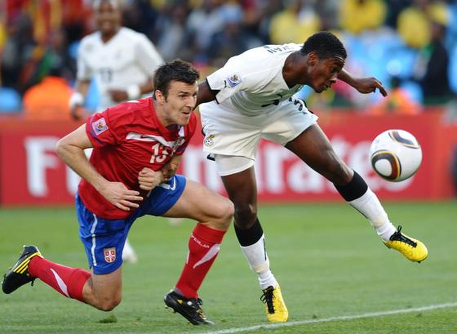 Ghana es la primera selección africana que gana en el Mundial de Sudáfrica. / AFP