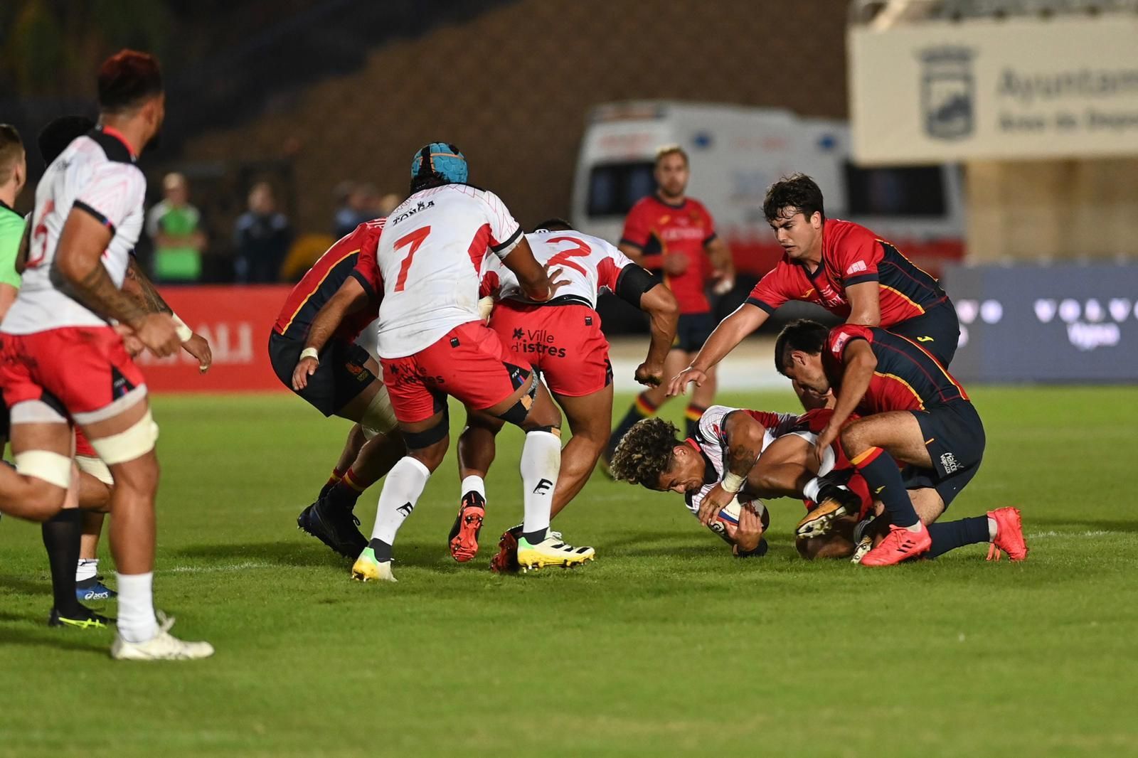 Las fotos del España-Tonga de rugby en Málaga