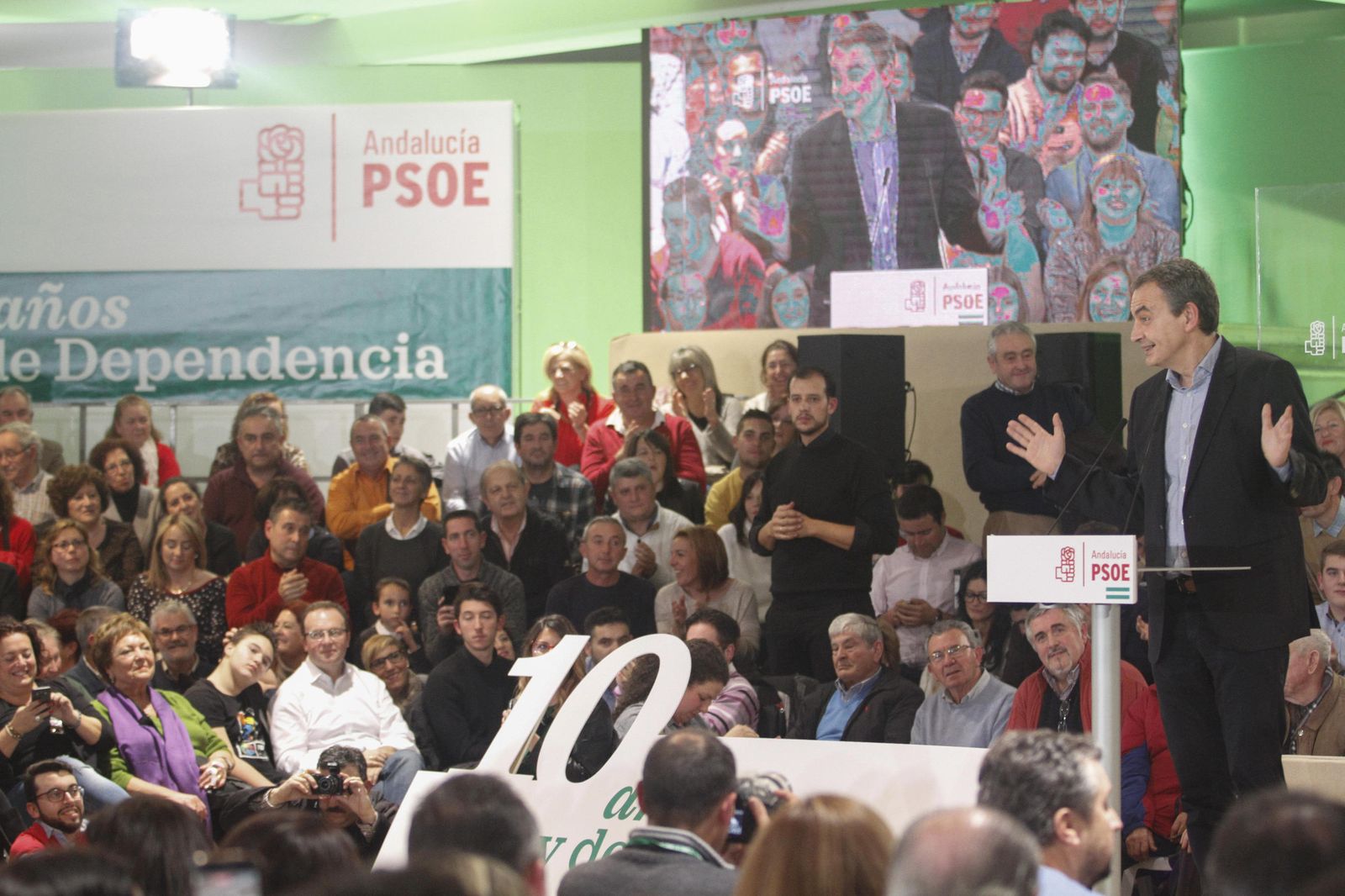 Susana Díaz y Zapatero, juntos en Jaén