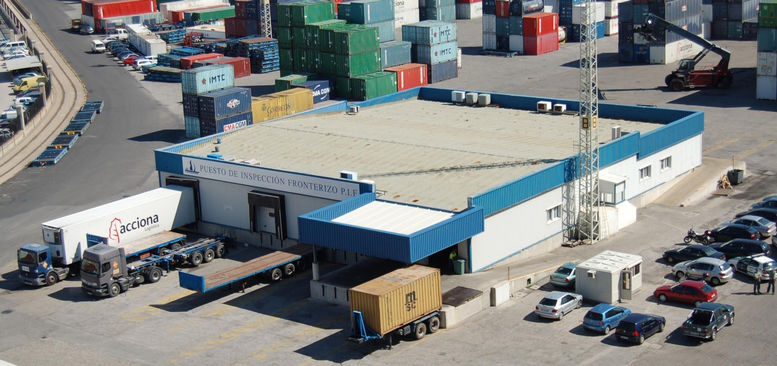 Imagen de las instalaciones actuales del Punto de Inspección Fronteriza del puerto de Cádiz. Imagen de las instalaciones actuales del Punto de Inspección Fronteriza del puerto de Cádiz.