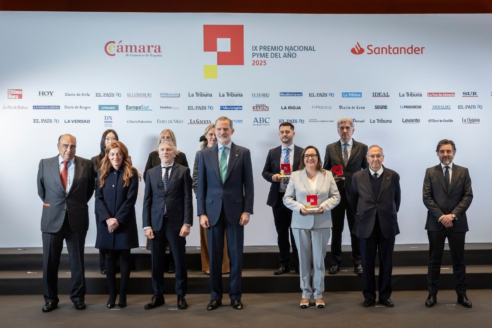 Imagen de la última edición del Premio Pyme del Año, presidida por Felipe VI.