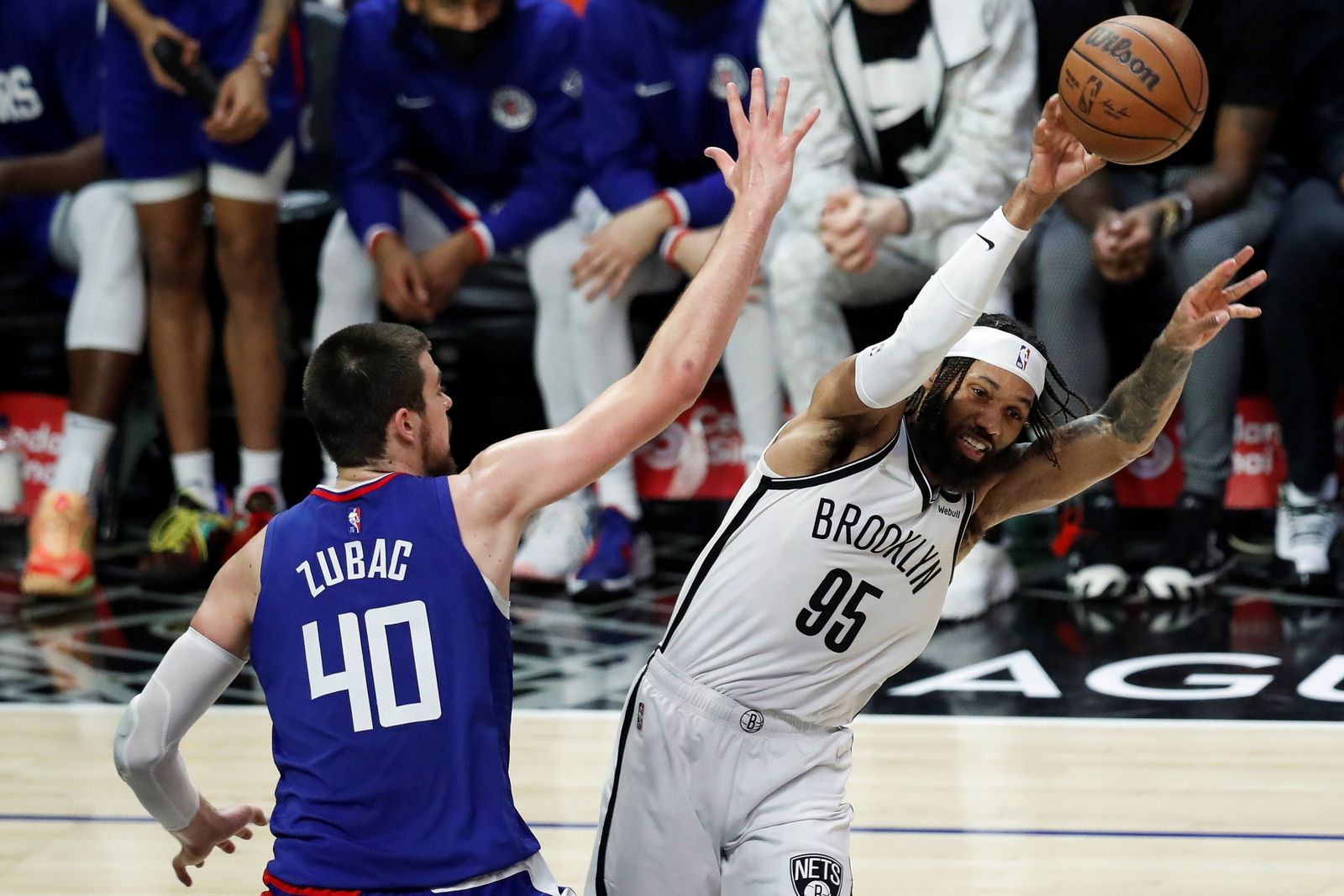 Un momento del Nets - Clippers