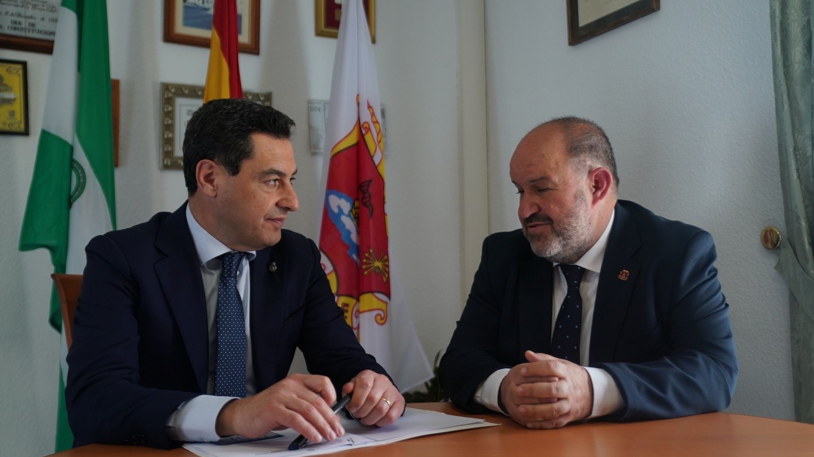 Moreno, con el alcalde daliense.