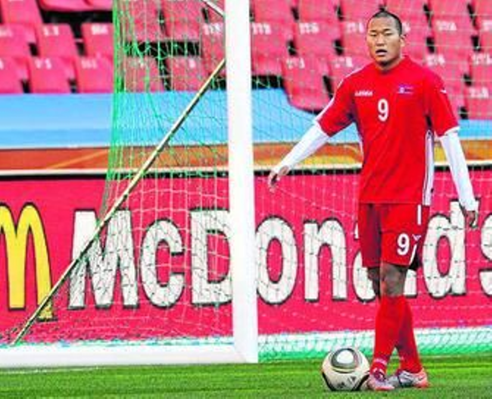 Jong Tae-Se, durante un entrenamiento.