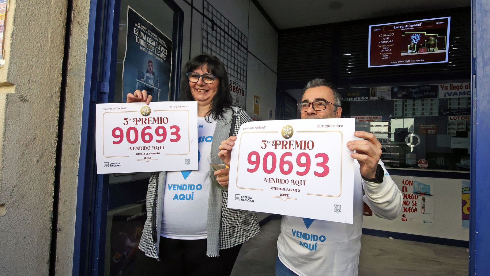 El Paraíso vuelve a dar premio en la Lotería de Navidad 2025