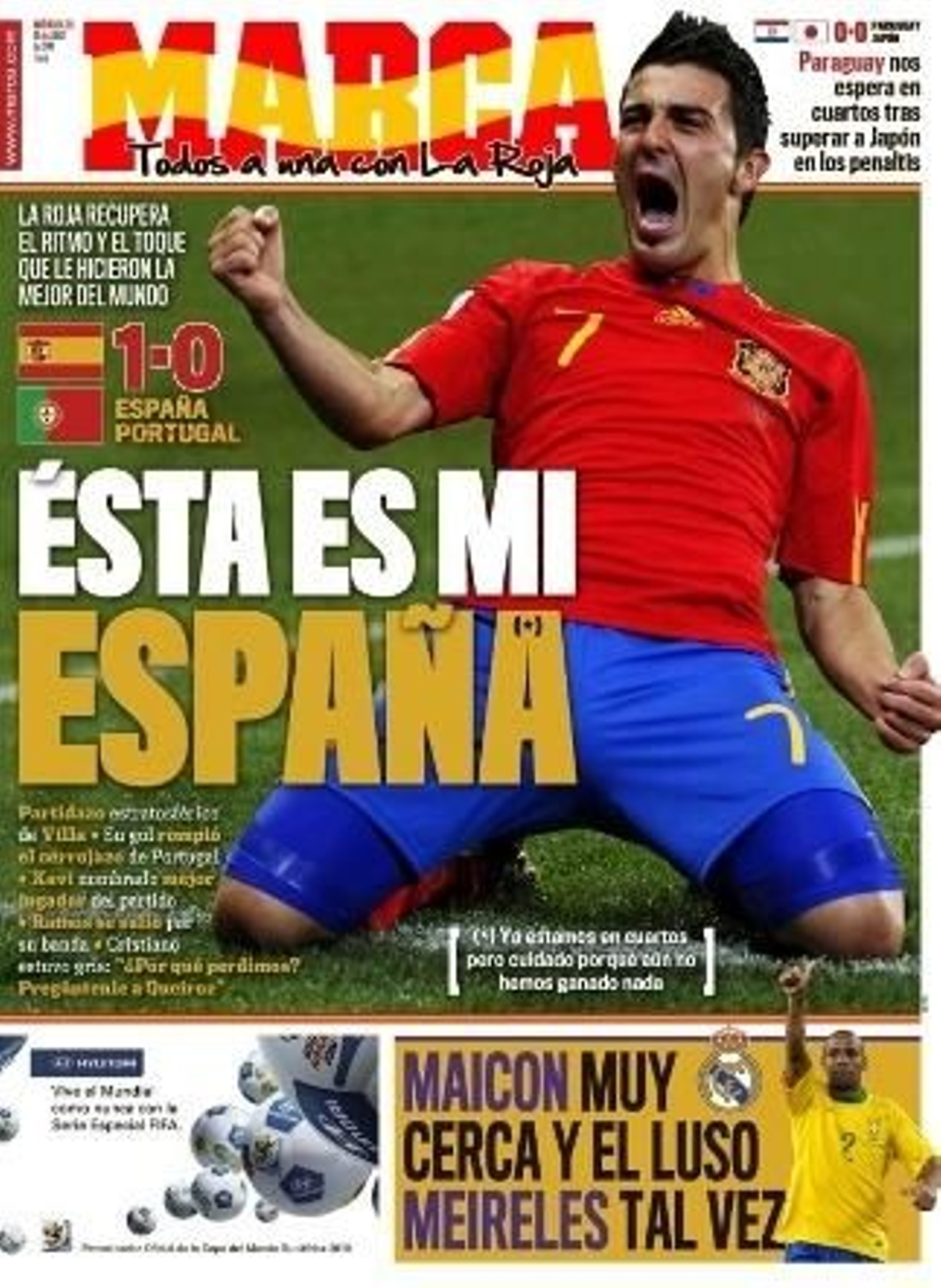 La prensa española ensalza a Villa