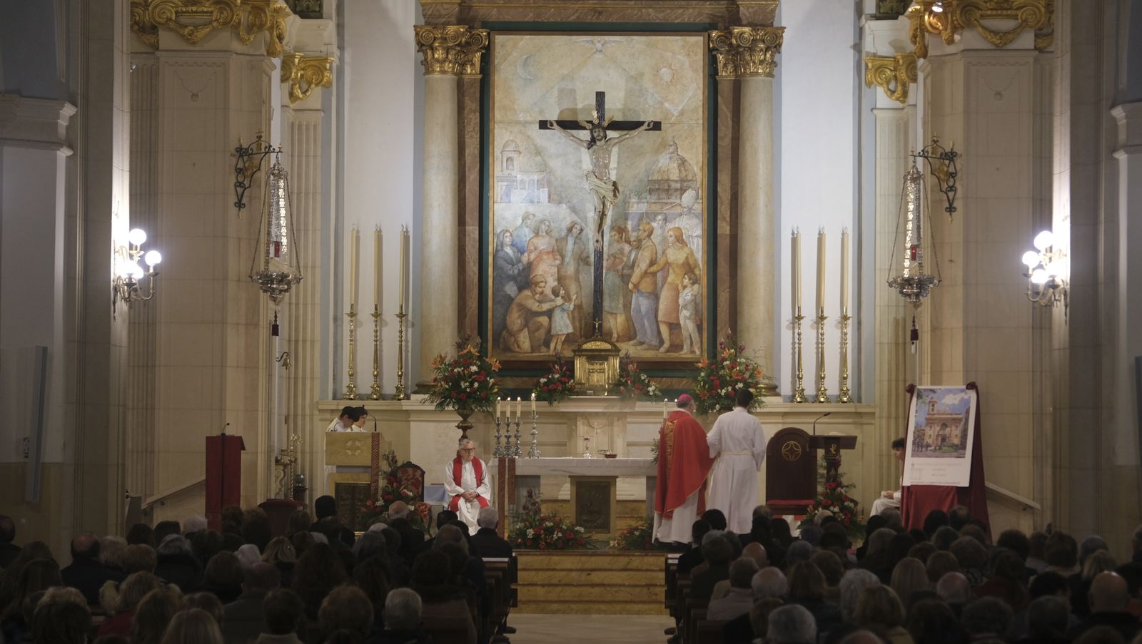 Imágenes de la misa y procesión de San Sebastián, en Almería