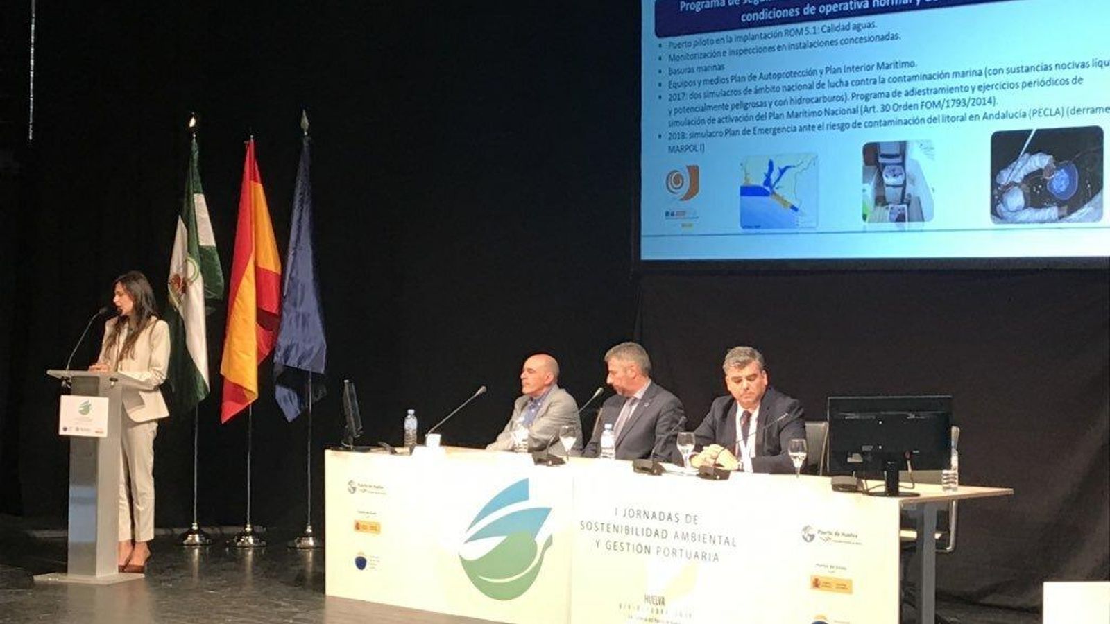 Rocío López en el momento de su intervención.