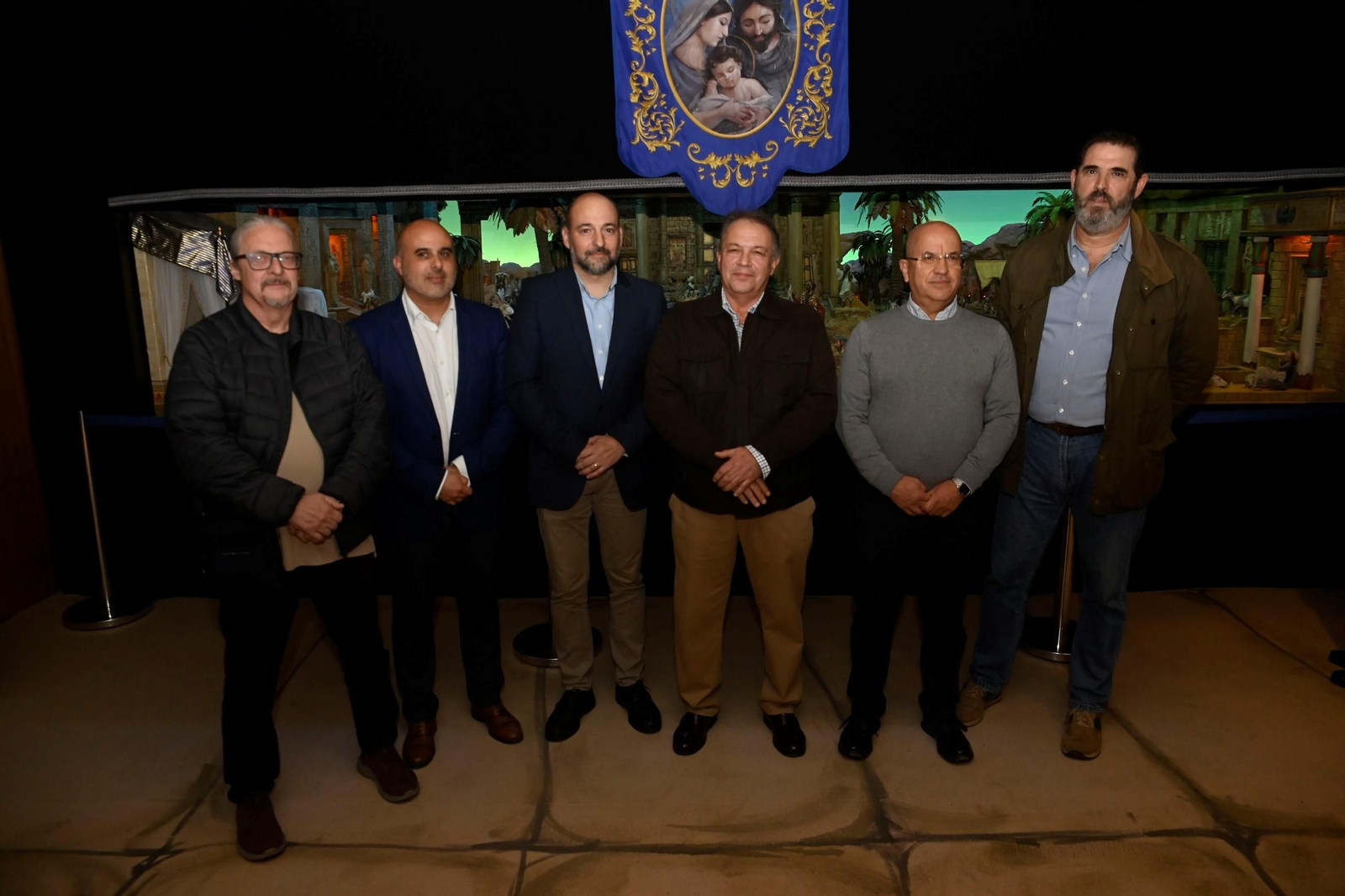 Inauguración del belén de Cajasol en Córdoba