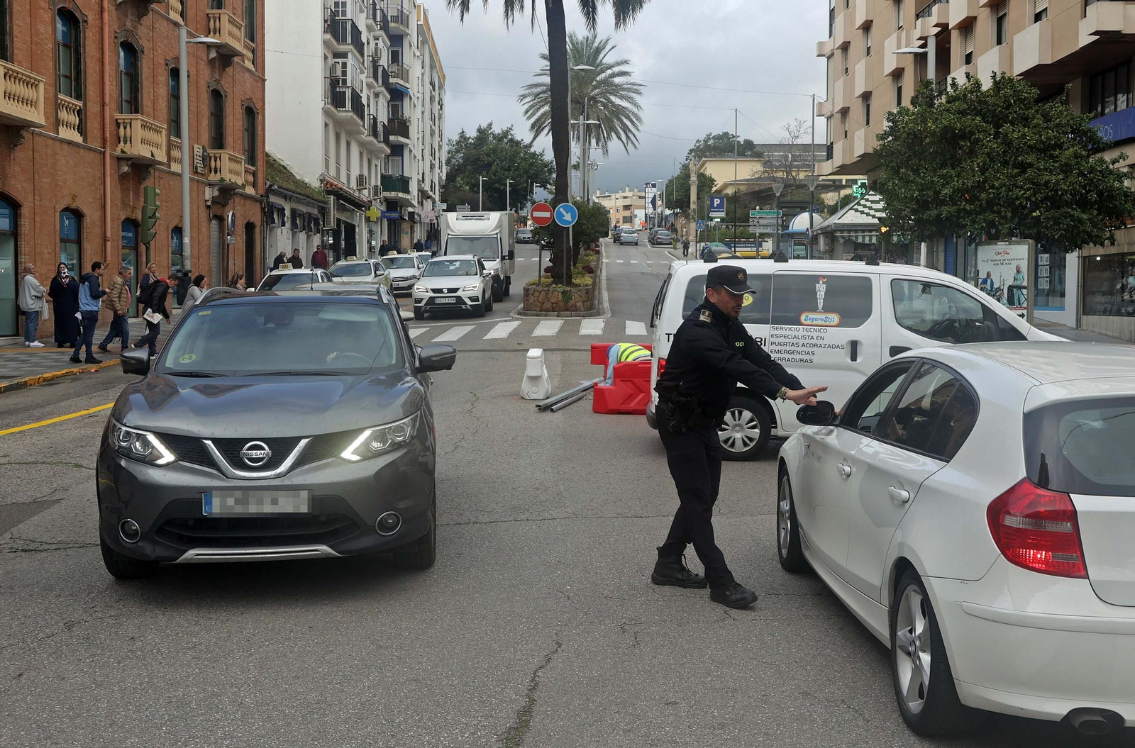 Fotos de los inicios de las obras en la calle Blas Infante de Algeciras