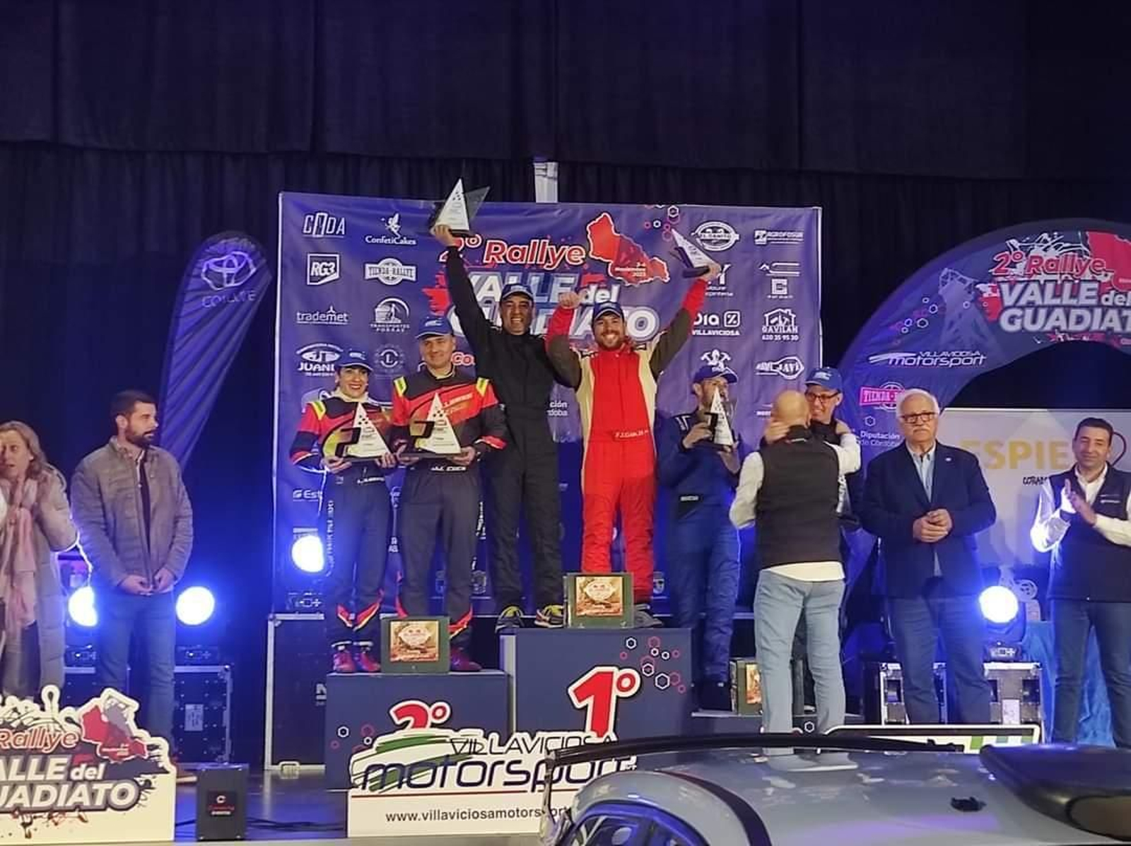 Miguel Ángel Zunino en el pódium.