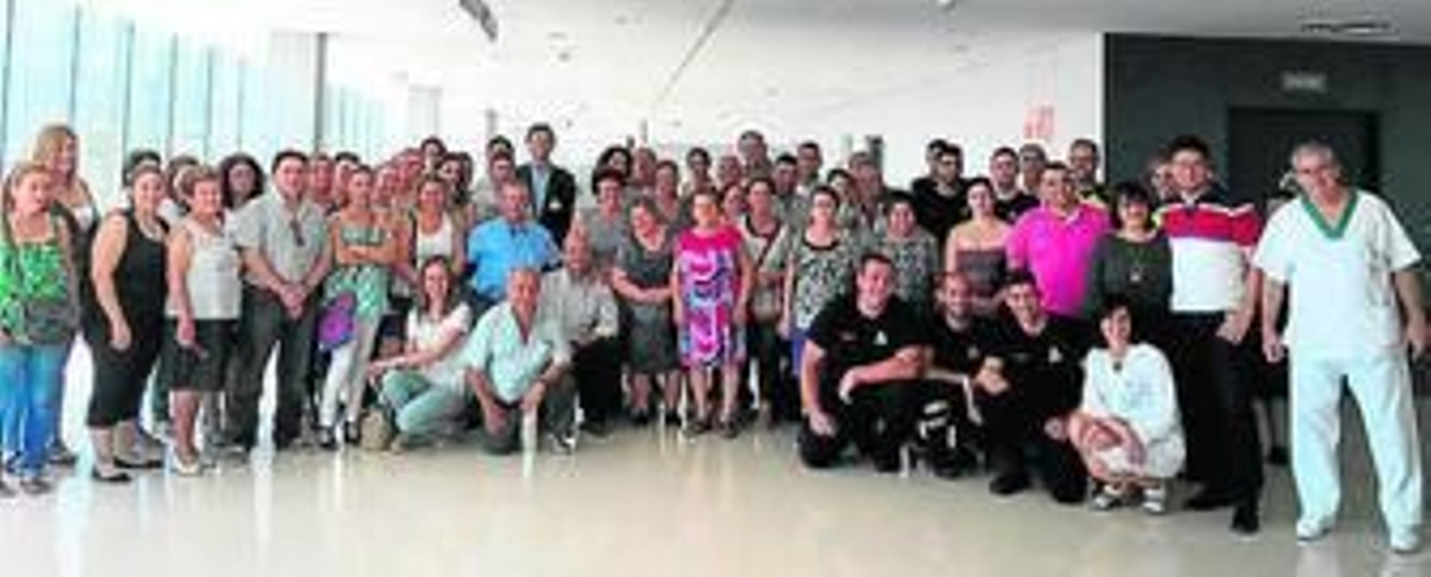 Algunos de los colectivos que han pasado por el hospital.