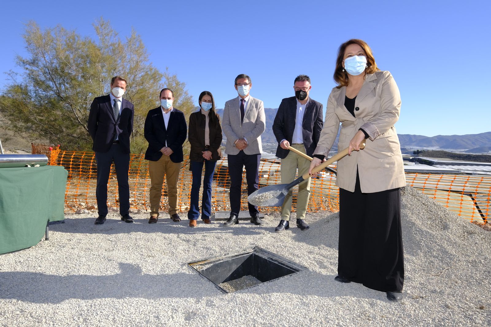 Fotogaleria visita obras Canal de Benínar. Berja (Almería)