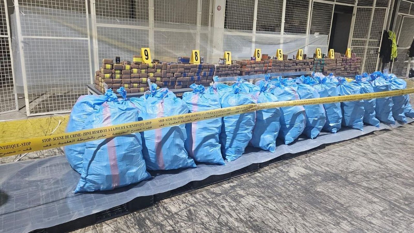 La magnitud de la incautación convierte esta actuación en una de las mayores operaciones antidroga registradas recientemente en Marruecos.