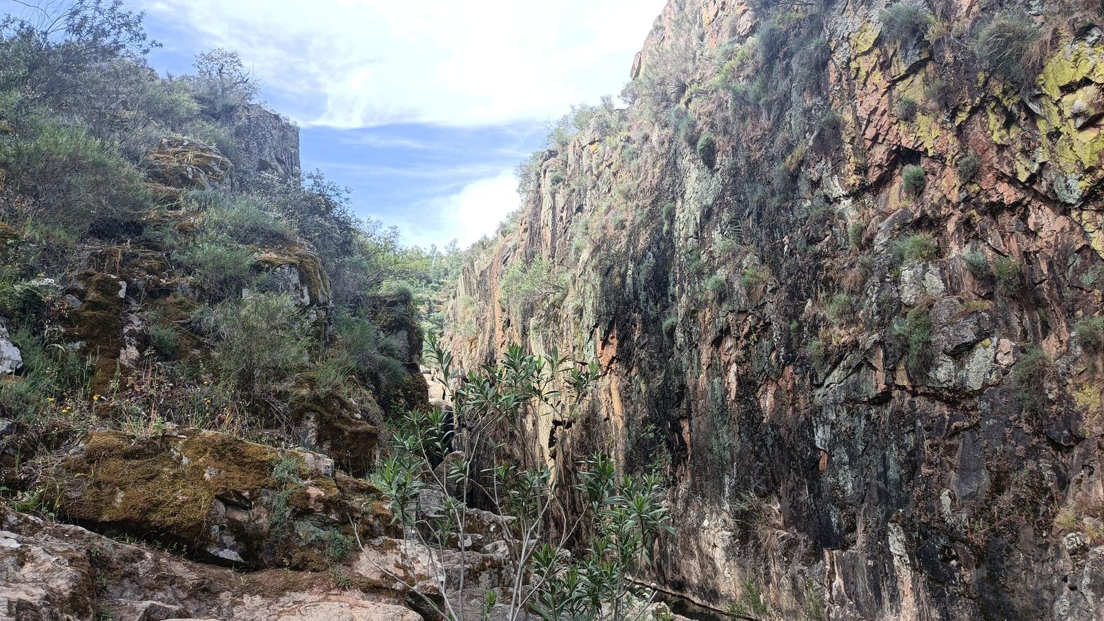 Imágenes de la georruta de El Chorro, en Almadén de la Plata