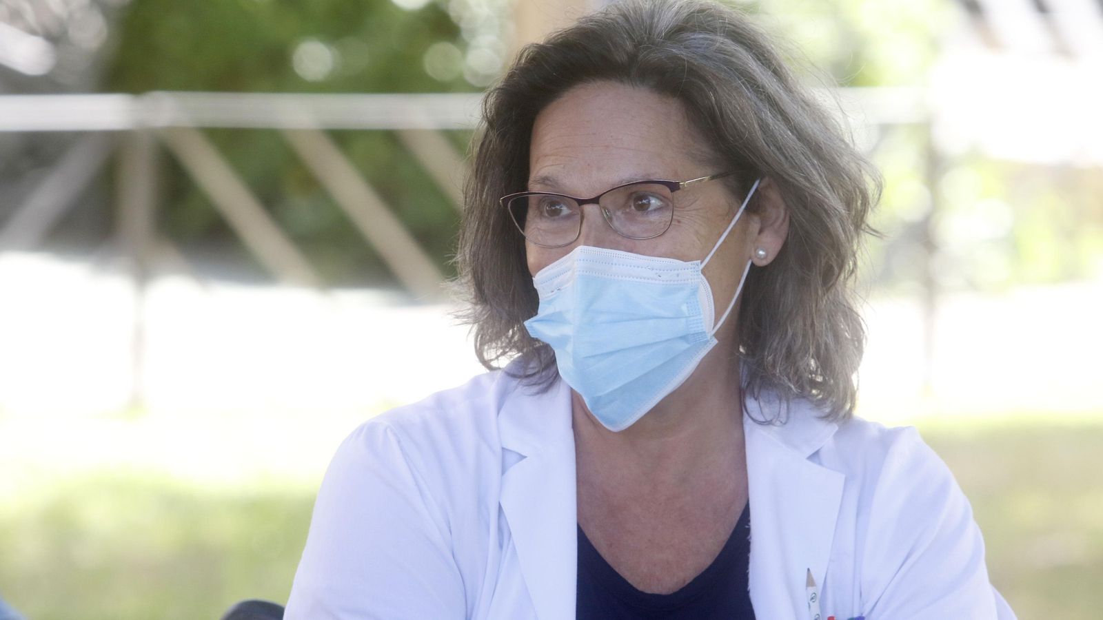 Carmen Prada, durante la entrevista.