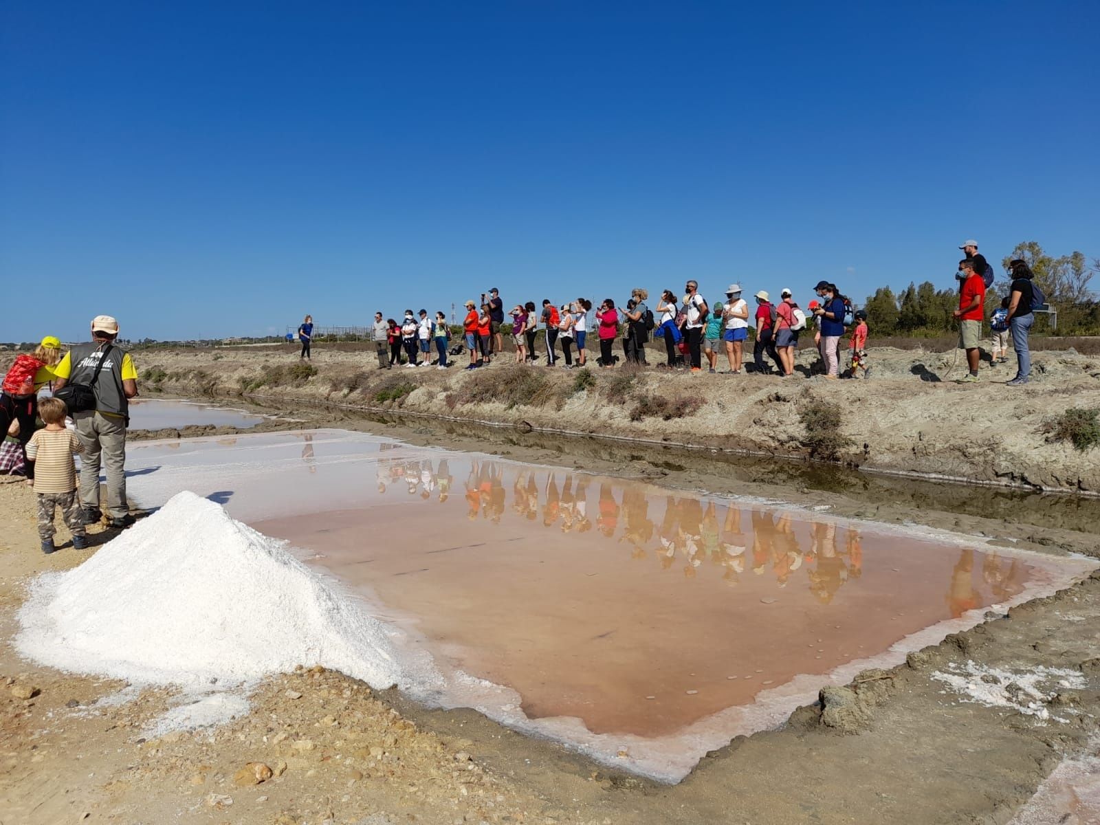 Una de las actividades realizadas en la Salina La Esperanza