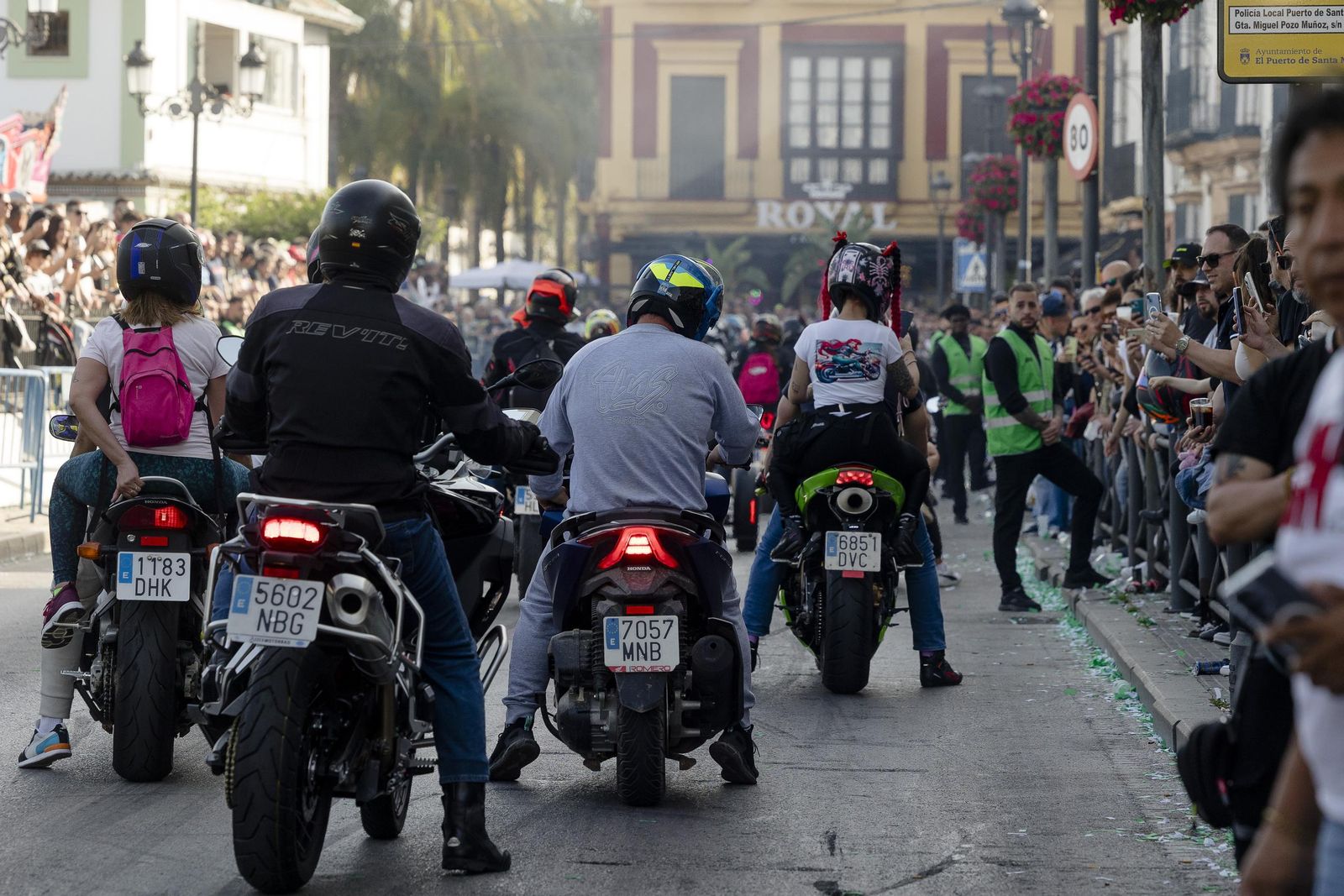 Las imágenes del viernes de Motorada en El Puerto por el Gran Premio de Motociclismo de Jerez 2025
