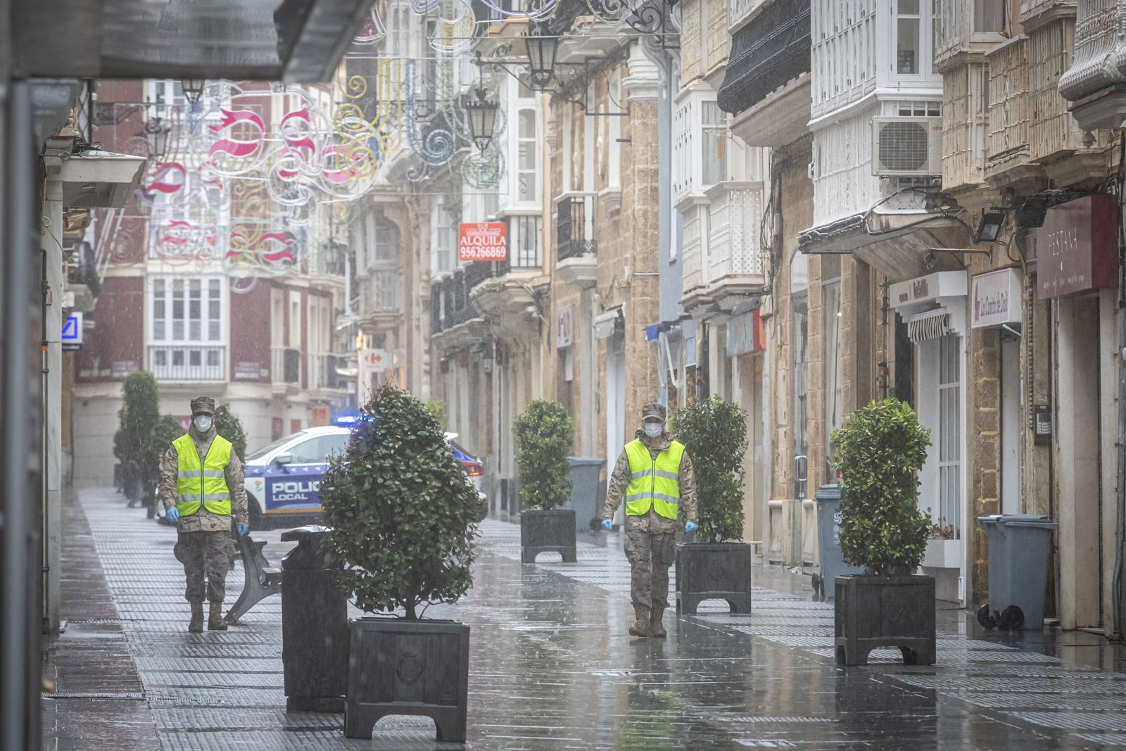 Presencia de ila Infanteria de Marina en Cádiz