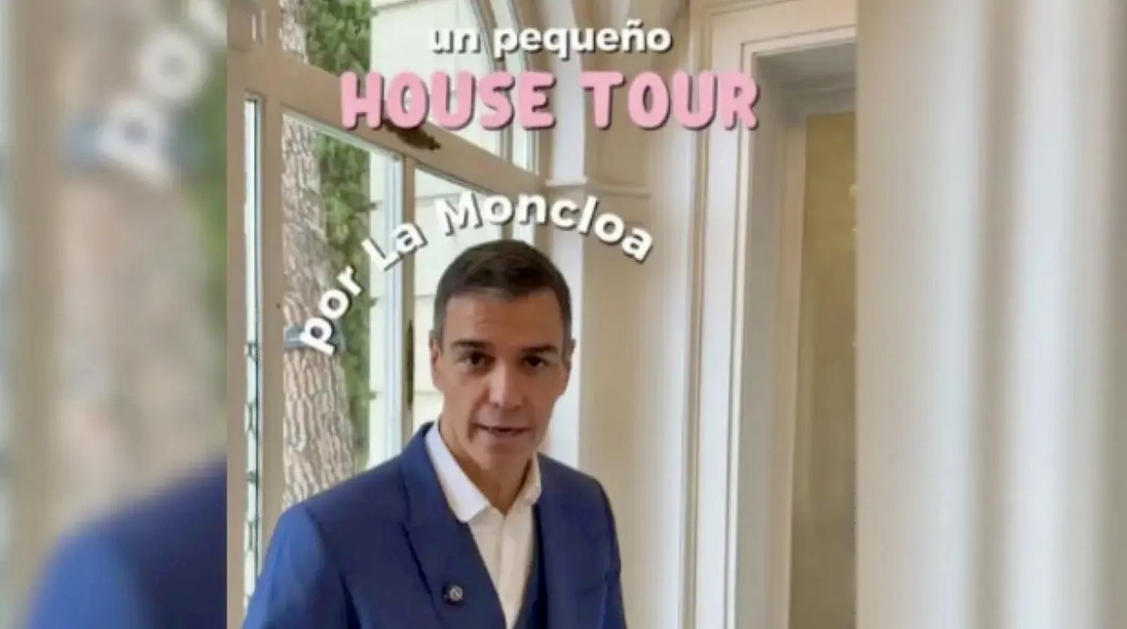 Una imagen del vídeo de Pedro Sánchez