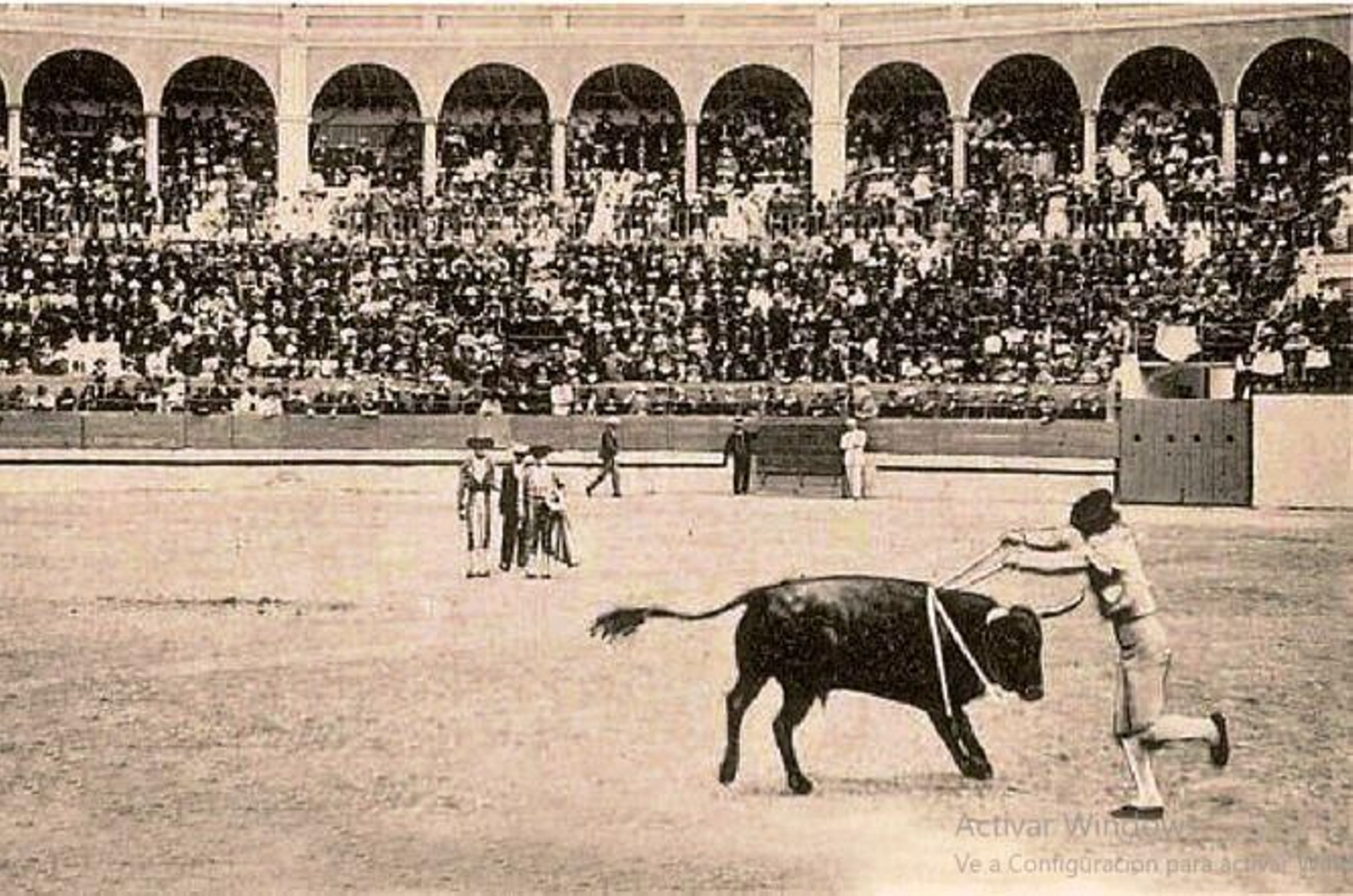 Corrida en la Perseverancia en los primeros años del pasado siglo.