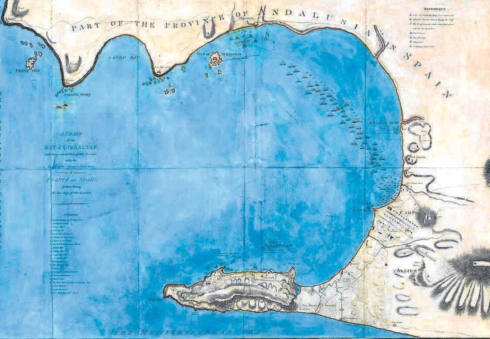 1783. Grabado de las hostilidades.