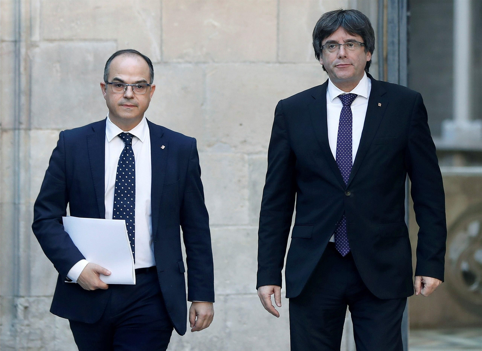 Jordi Turull y Carles Puigdemont