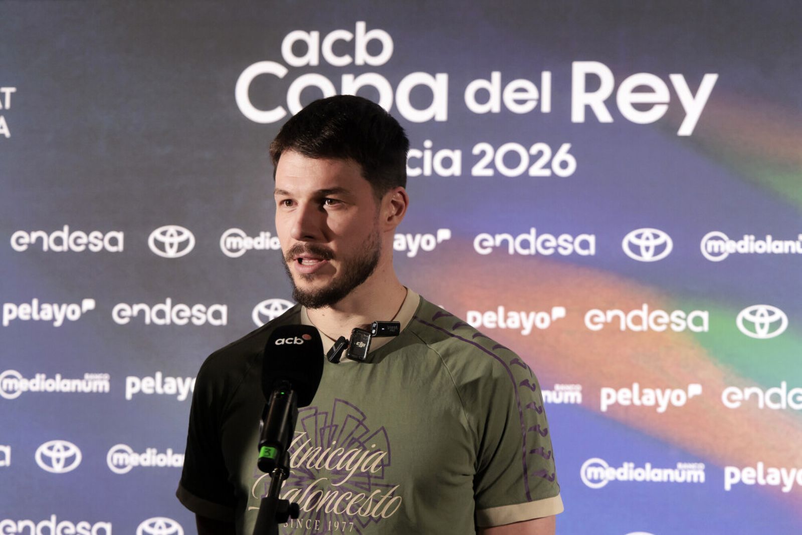 Barreiro atiende a los medios en la Copa del Rey de Valencia 2026
