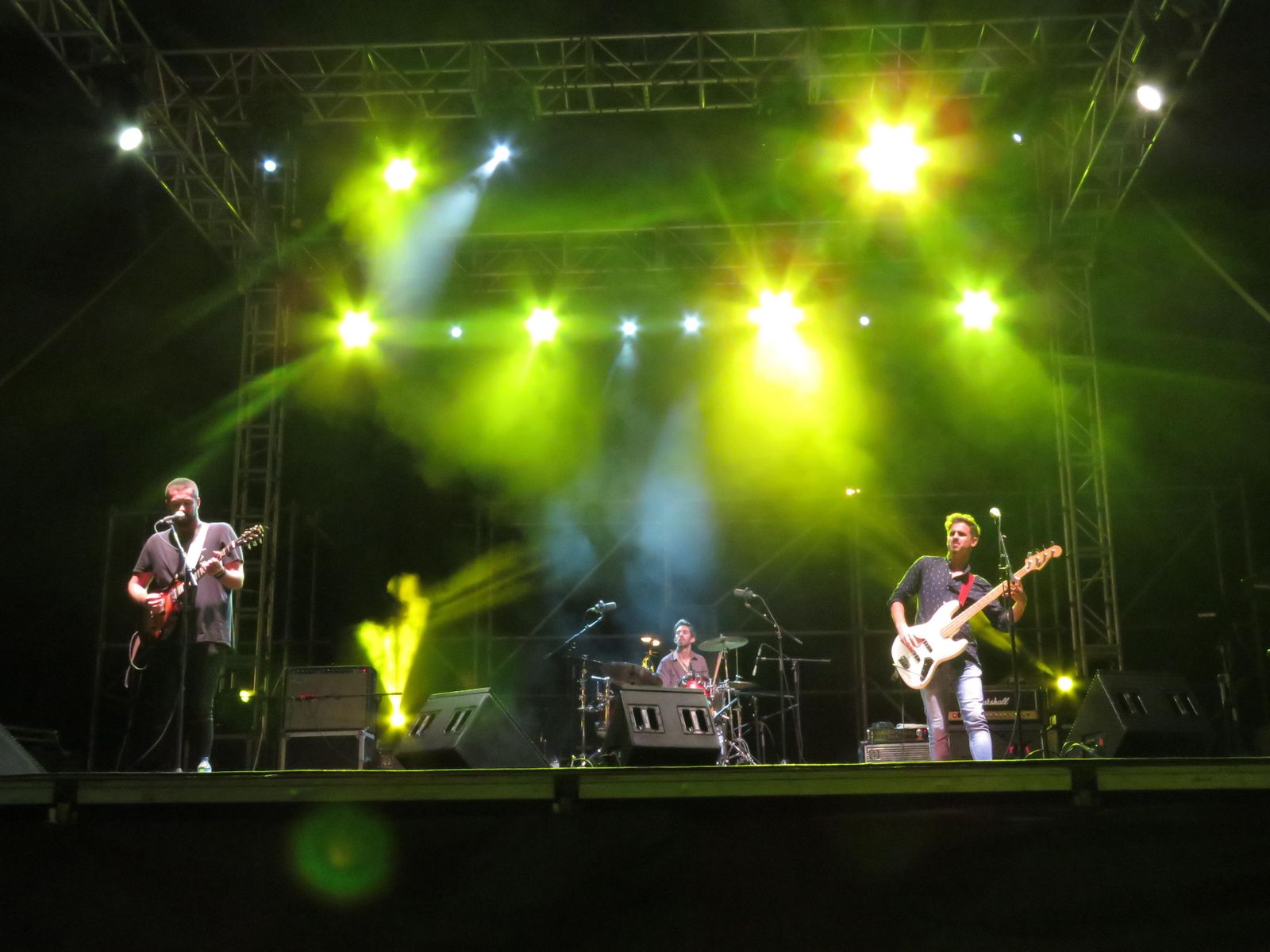 El grupo Sintaxis, en su actuación del lunes en la Explanada de la Juventud.