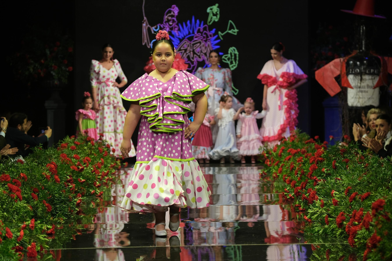 Desfile de Rocío Segovia en la Pasarela Flamenca Jerez Tío Pepe 2023