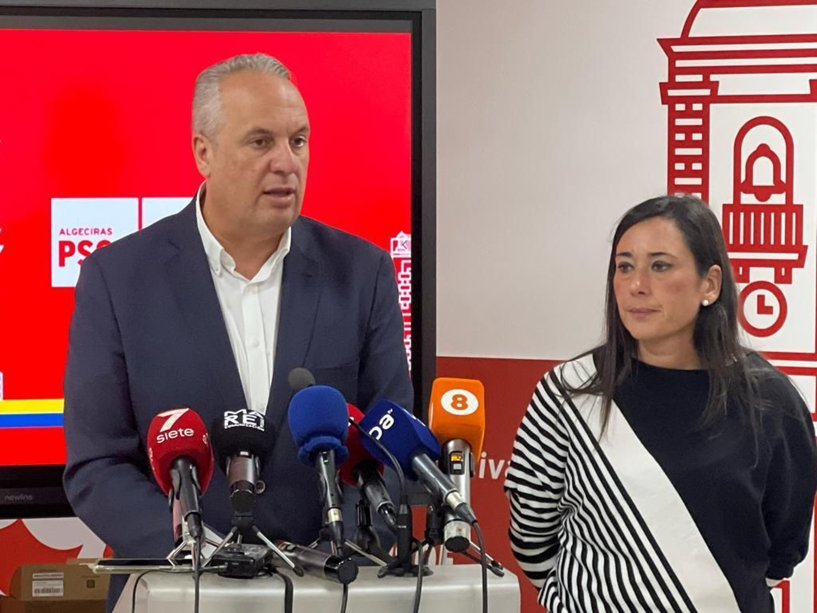 Ruiz Boix y Rocío Arrabal, durante su comparecencia.