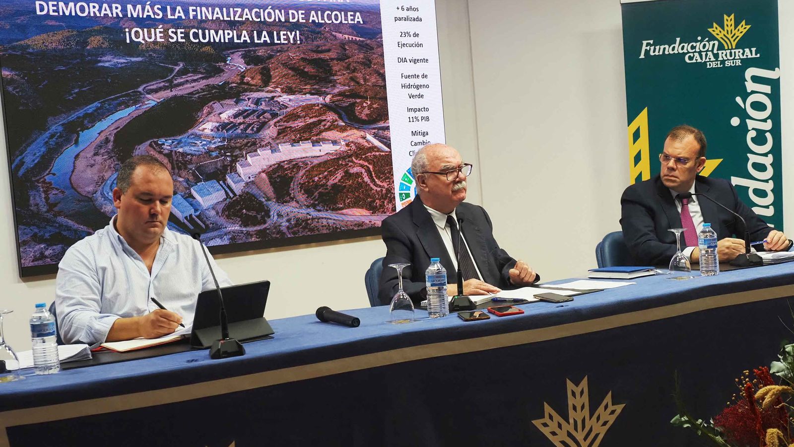 De izquierda a derecha, Jorje Forné, Juan Antonio Millán y Manuel Rubio