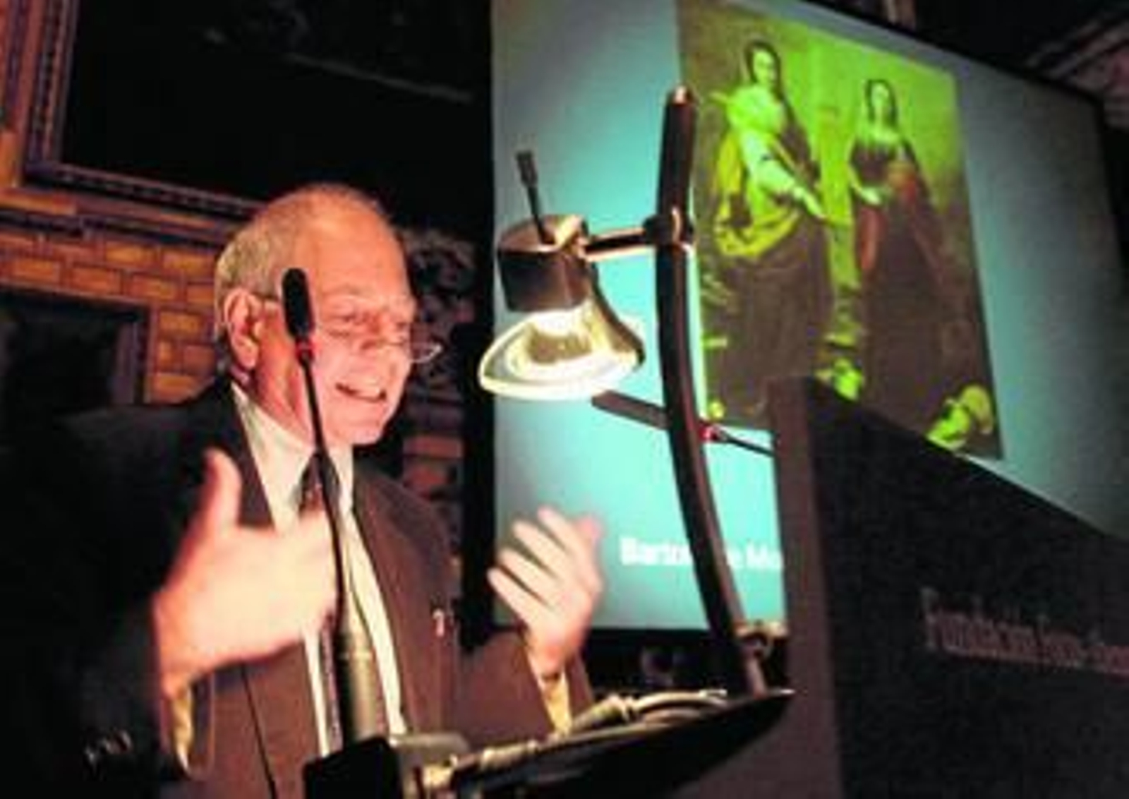 Richard L. Kagan, anoche, durante la inauguración de la séptima edición de la Escuela de Barroco en los Venerables.
