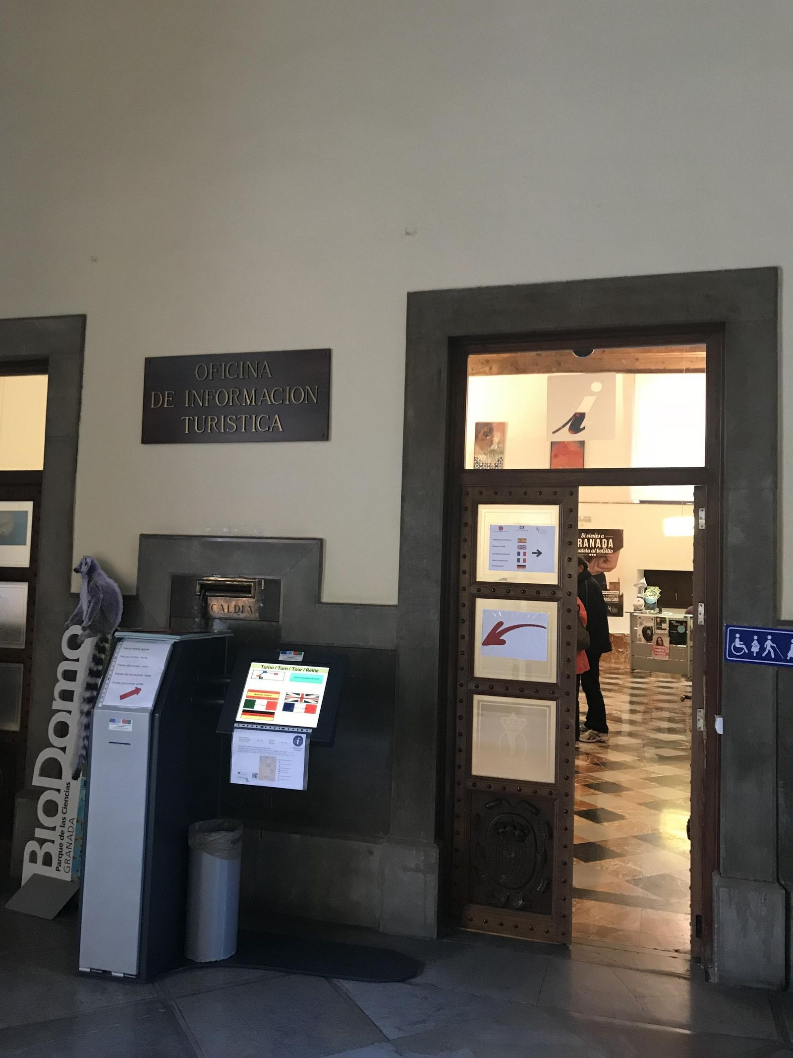 La Oficina de Turismo, ayer.