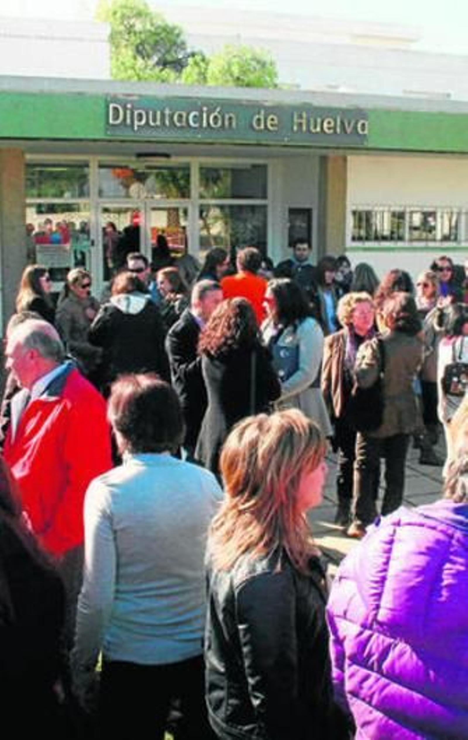 Concentración de trabajadores de los servicios sociales.