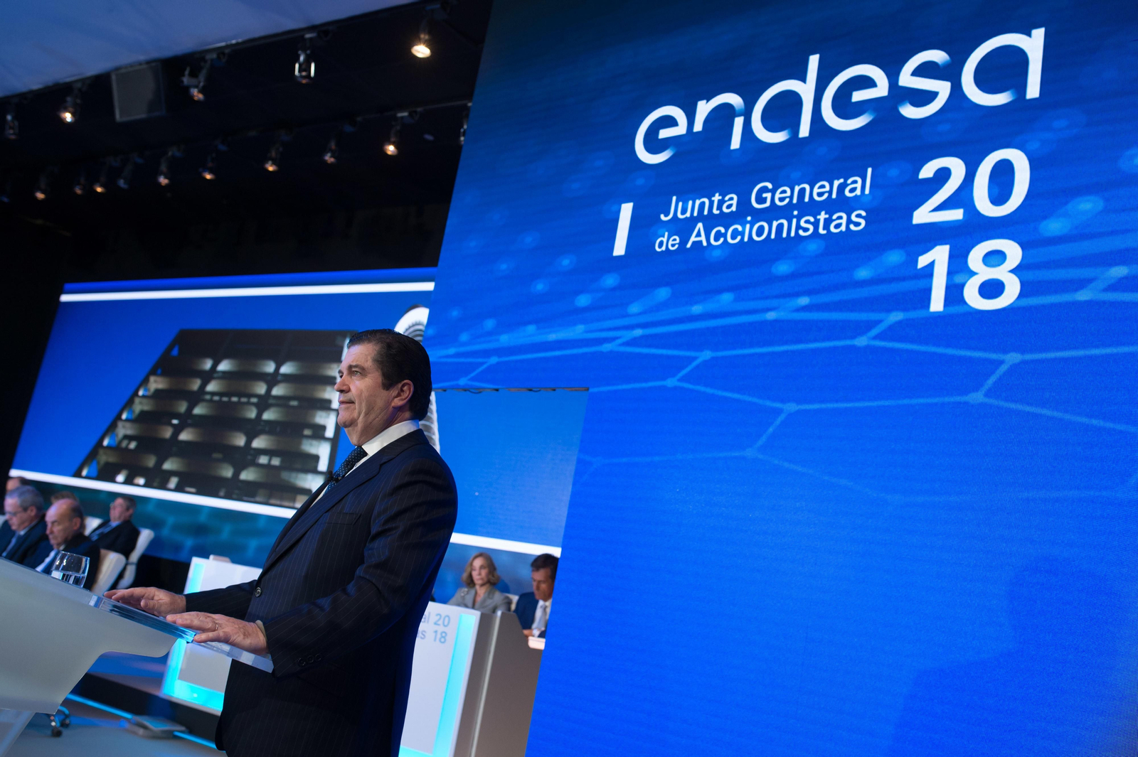 Borja Prado, presidente de Endesa, en la Junta General de Accionistas 2018.