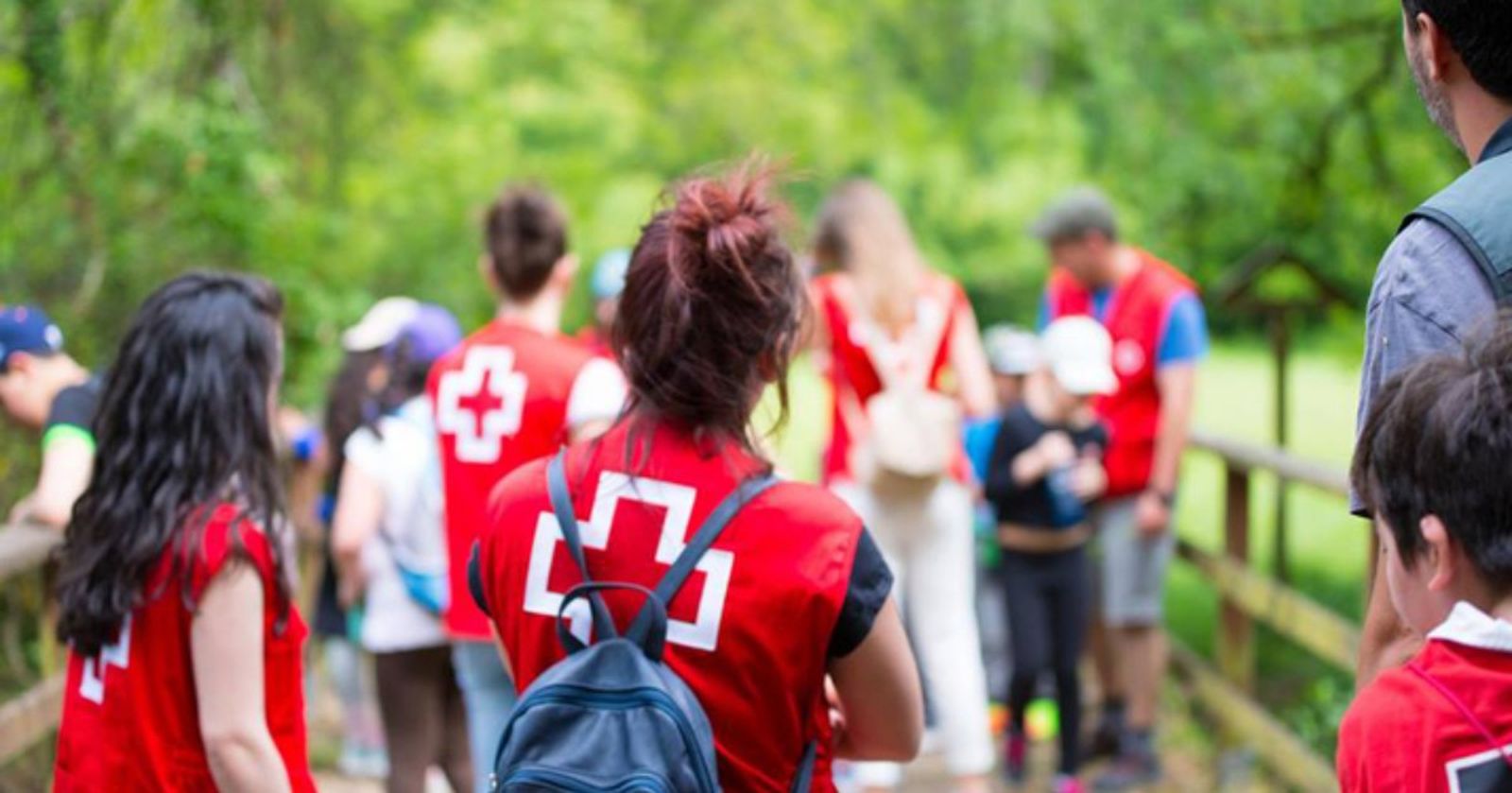 Voluntarios de Cruz Roja.