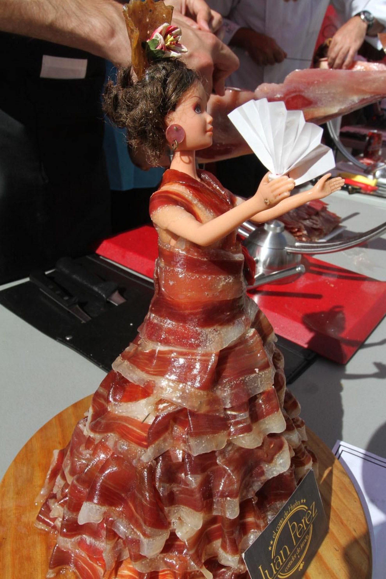 Record Guinnes del bocadillo de jamón mas grande del mundo, en Huelva